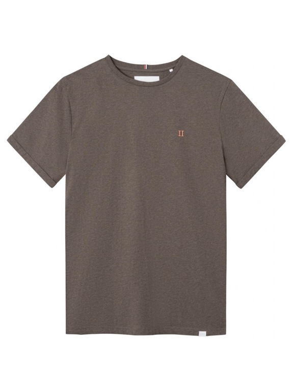Les Deux Nørregaard t-shirt - Mountain Grey Melange / Orange
